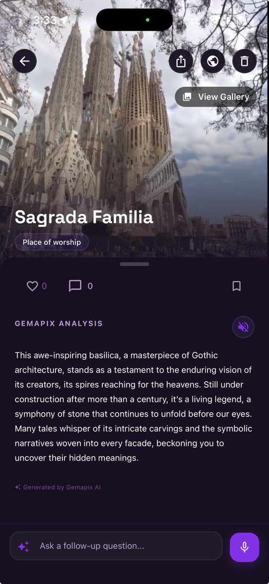 gemapix_app's tweet photo. @tinabaenew La Sagrada Família in Barcelona!
Everyone knows what it is, but almost nobody can name the hidden symbols Gaudí carved into each facade while standing in front of it.
That’s why we’re building @gemapix_app to narrate the stories in your earbuds: https://t.co/xtO6IjBKWG https://t.co/1SgJRIJN8N