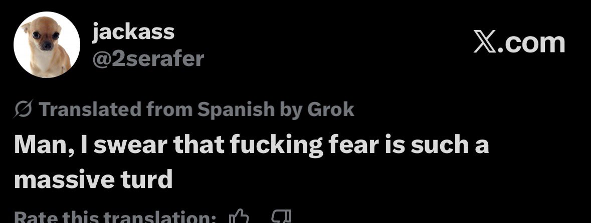 2serafer's tweet photo. JAJAJAJAJANNNNDJF QUE PUTAS ES ESA TRADUCCIÓN 😭😭😭😭 https://t.co/eOiM0DLVXb