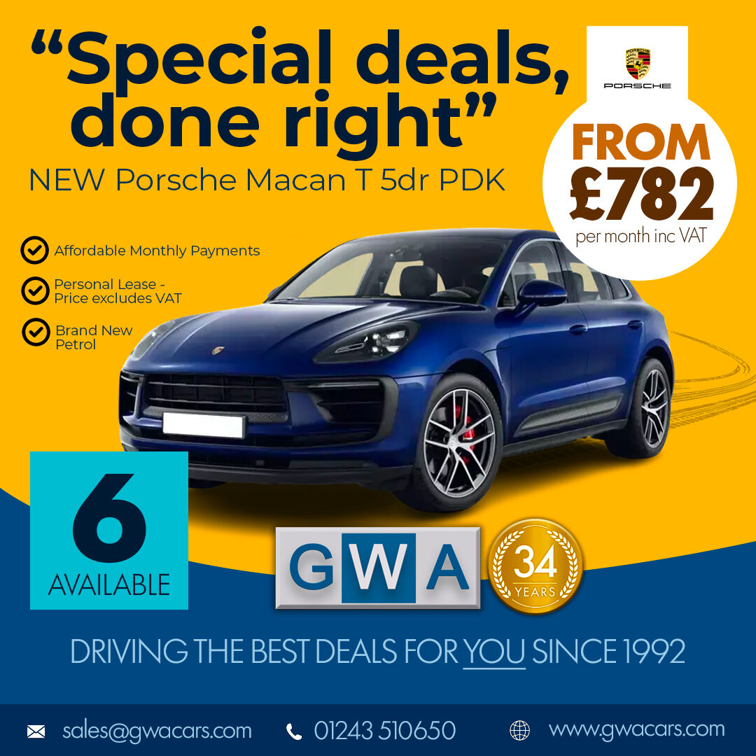 Jamie6167's tweet photo. Looking for the best car deal? Our new Porsche Macan T 5dr PDK personal lease offer starts from £782 per month. Available this month only. We source any vehicle and offer full after-sales support. Call 01243 510650. https://t.co/jCKorG3zDw