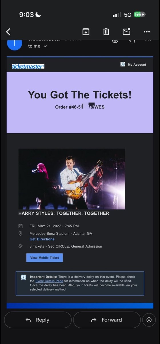 YuGee77's tweet photo. okayyy this was NOT on my bingo card 😭
my bf surprised me with extra Harry tickets after I’d already secured mine 💀

3 extras for May 22 at Mercedes-Benz Stadium 🩷

🎟️ Circle
💺 GA
💵 $300 each

Still looking to go? DM me 

#HarryStyles #HarryStylesAtlanta #HarryStylesTickets https://t.co/ZpkrKPUvJh