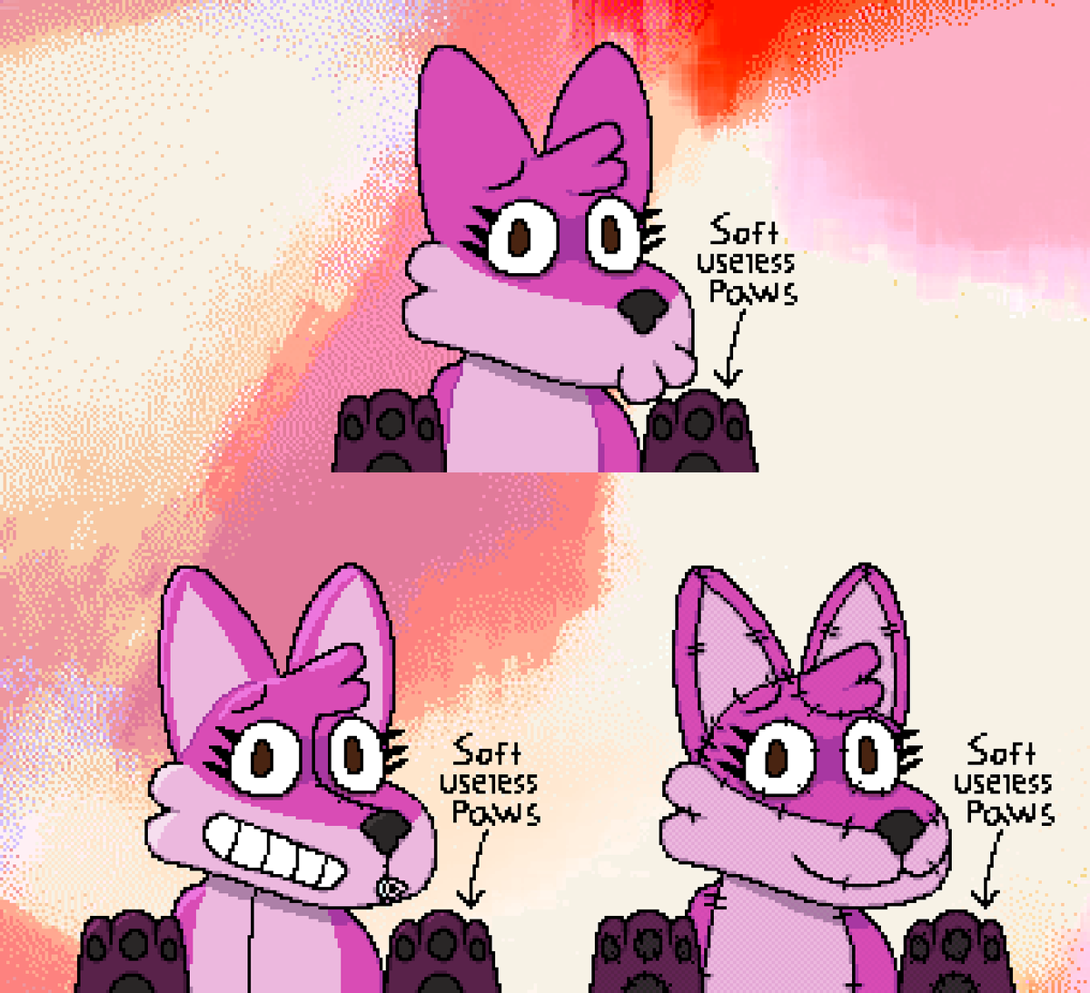 urafoxa's tweet photo. 3 types of 'round' furries
#furry #furryart #paintdotnet
#pooltoy #pooltoyfurry #plushfurry https://t.co/ArucFmdDt1