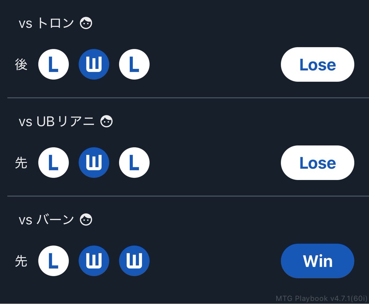 skuld65683051's tweet photo. 昨日のしかつのレガシー
UBリアニ 1-2-0
リアニミラー全ゲームタミヨウ奥義で決着で草
vs トロン (後) ❌✅❌
vs UBリアニ (先) ❌✅❌
vs バーン (先) ❌✅✅

#mtgplaybook https://t.co/BcJigPsqyh