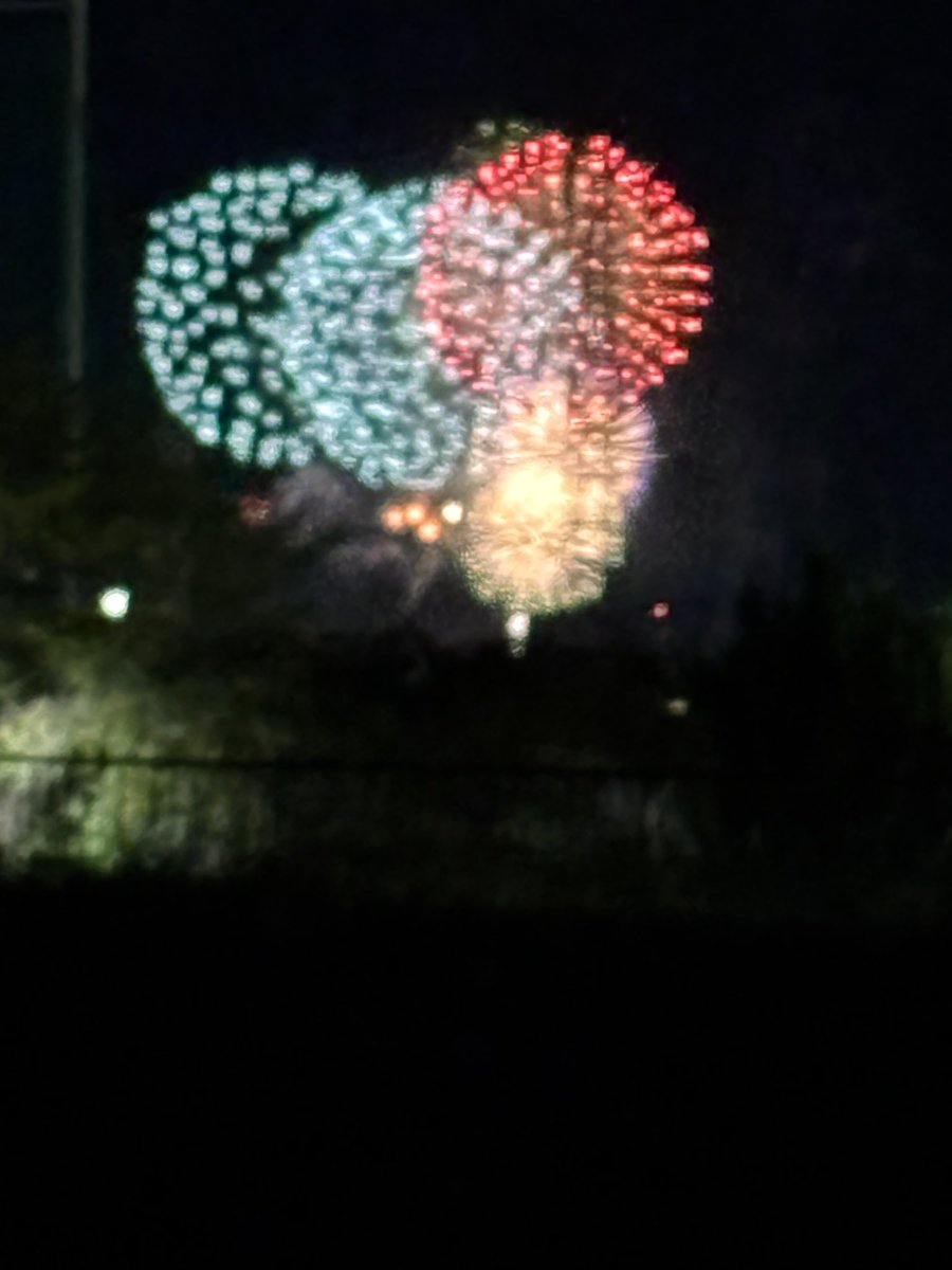 sunkokosunmiya's tweet photo. 昨日は我が市の花火大会でした。愛犬夜散歩コースより！ https://t.co/bUR3hi71J5