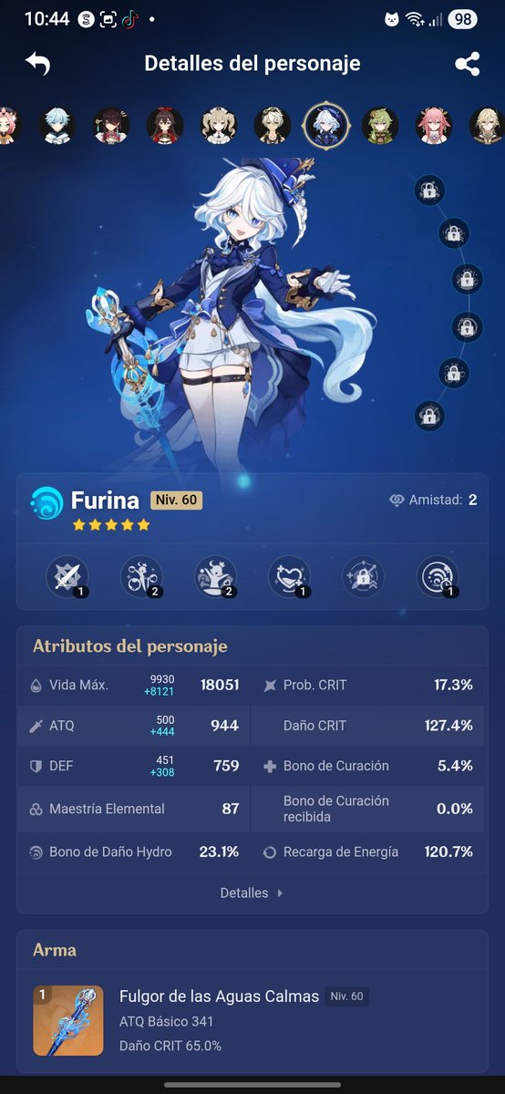 kllossn's tweet photo. @lisosomal Esa es Furina en su primer banner con arma https://t.co/g55Gg3mmXP
