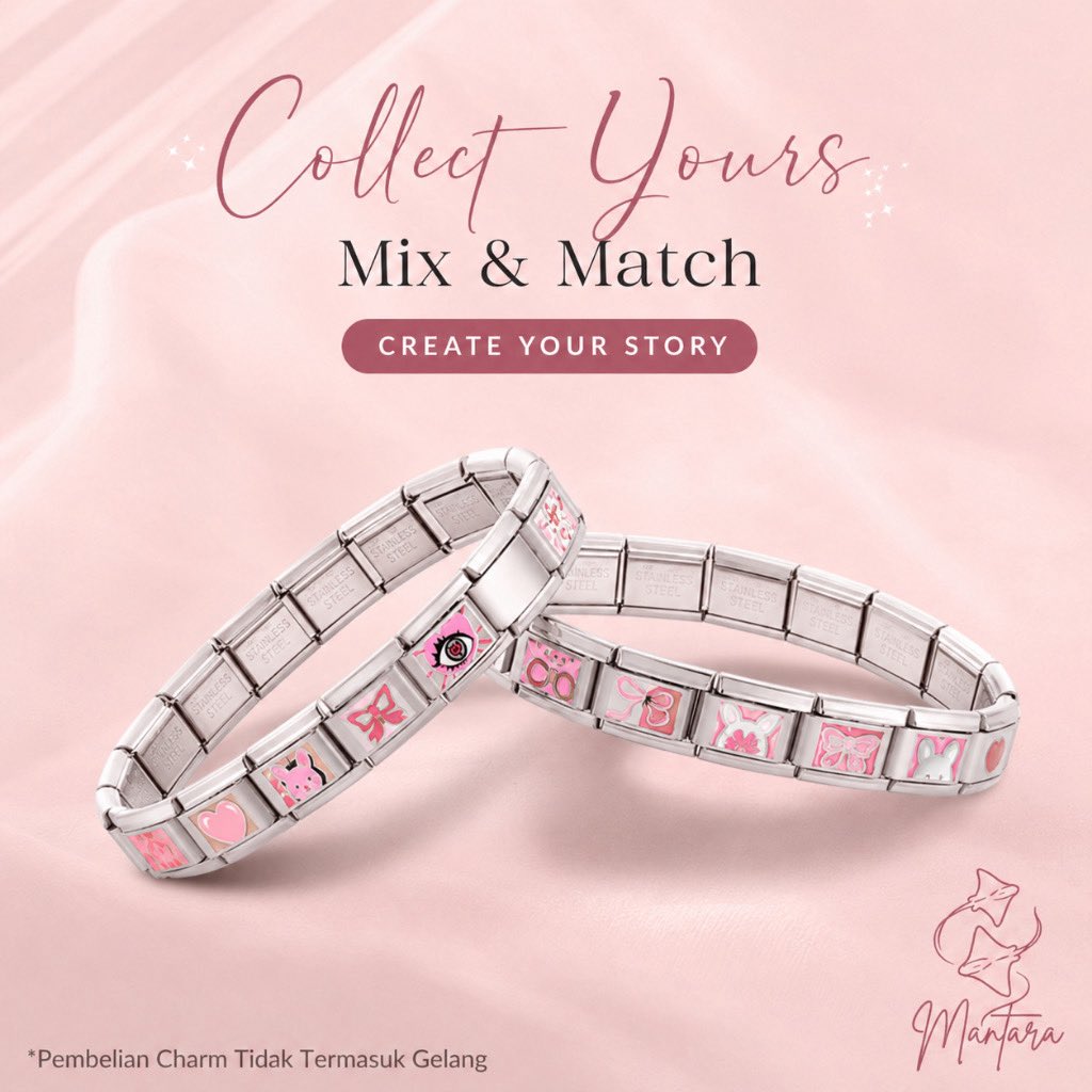 ubeIiy's tweet photo. 🎀🎐akhirnuaaaa nemu toko yang jual Italian bracelet gemess dan bisa custom charm sesuai sama selera kita! cantik banget ga sih? 😍 https://t.co/11x0Nle4y1