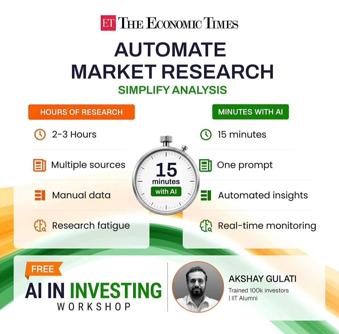 EEENUGULA's tweet photo. Think AI investing is only for young professionals?

Think again.

This FREE workshop is designed for anyone who wants to learn how AI can simplify investment research and decision-making.

No coding.
No technical knowledge.
Just practical investing insights.

Reserve your seat . https://t.co/RIi1BsnCBd