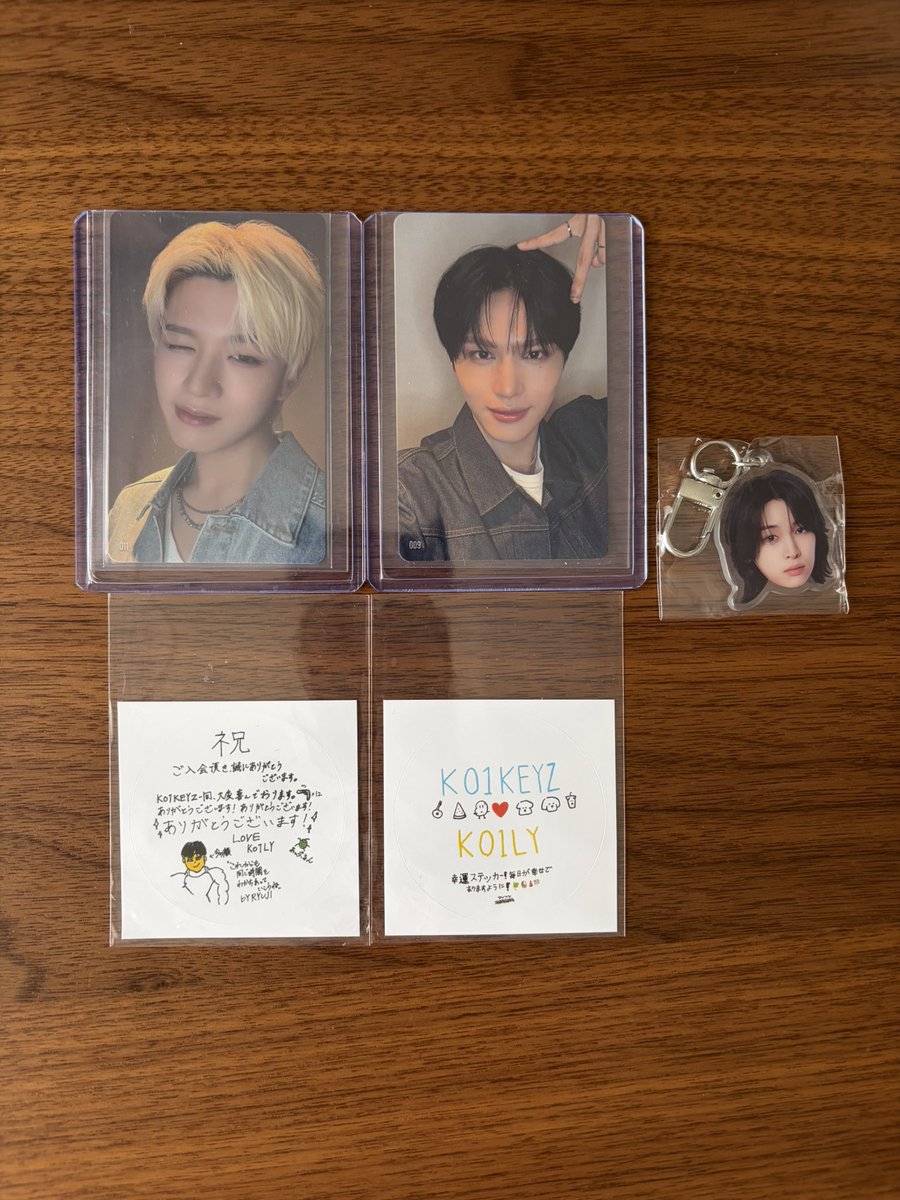 towasuke_96's tweet photo. KO1KEYZ コイキーズ 1ST FAN MEETING 交換
PRODUCE101JAPAN新世界 日プ

【譲】ファンミ銀テープ、画像
杉山011、安部009、小野顔��クキー、杉山シンヘンプラチャステッカー、シヨン杉山松田新世界カプセルトイステッカー

【求】濱田日プ期間未所持

郵送、大阪手渡し
 #KO1KEYZ交換　#日プ新世界交換 https://t.co/e7Q7SYGhQt