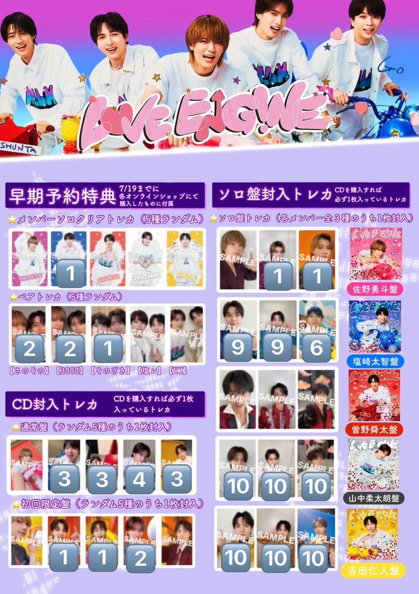 jd_hsy2's tweet photo. M!LK 1st Mini Album『LOVE ENG!NE』ミニアルバム 応募抽選シリアルナンバー トレカ 交換

【譲】画像のもの又は過去トレカ
【求】オントー未使用シリアルナンバー

郵送でのお取引
まとめての方、条件の良い方優先になります。
お気軽にお声掛けください。

#MILK交換 #MILK譲渡 https://t.co/NAh0whZzI8