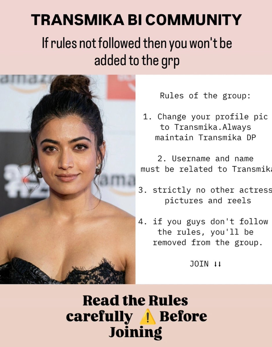 Actressslave_'s tweet photo. Now it's Time for Transmika slaves to take over the Bi community 🤤🥵🍆💦

Instagram community link : https://t.co/O9U1z8sElW

Transmika fans join panrathuku munnadi rules ah padichitu Dp and user name mathitu request pannunga or else you won't be added to the group⚠️

#rashmika https://t.co/b7vLZQ5H13