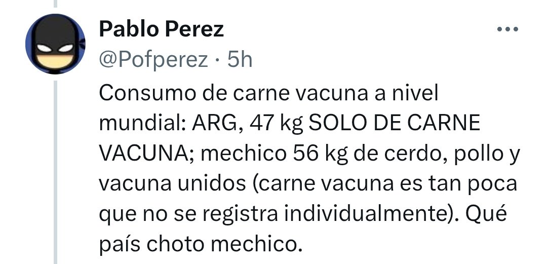 purrun36473's tweet photo. @datoslatinoamer @Pofperez @MiltonFriedom5 Pero tu novia dice que no consumen absolutamente bada mas que carne roja! jajajaja ni como ayudarlos aborígenes argentos!🤣🫵🏼 https://t.co/QpfxZCRQgW