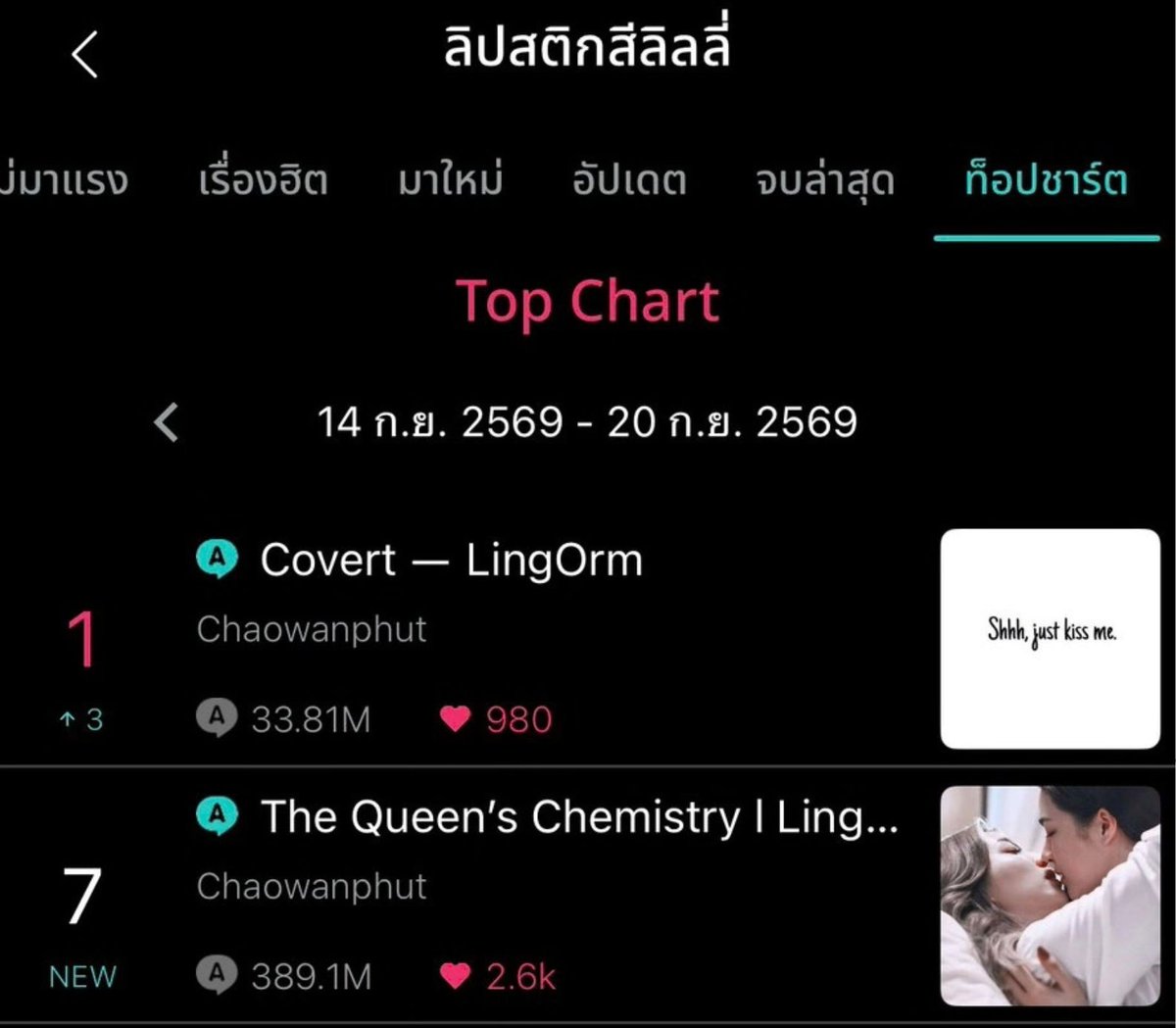 Chaowanphut's tweet photo. ตื่นมาเป็นปลื้มกับสิ่งนี้ ขอบคุณนักอ่านทุกท่านนะฮะ 🥺🙏🏻
(( แต่ตาพัชกับเมียมาไง )) https://t.co/j8h9OhKGOZ