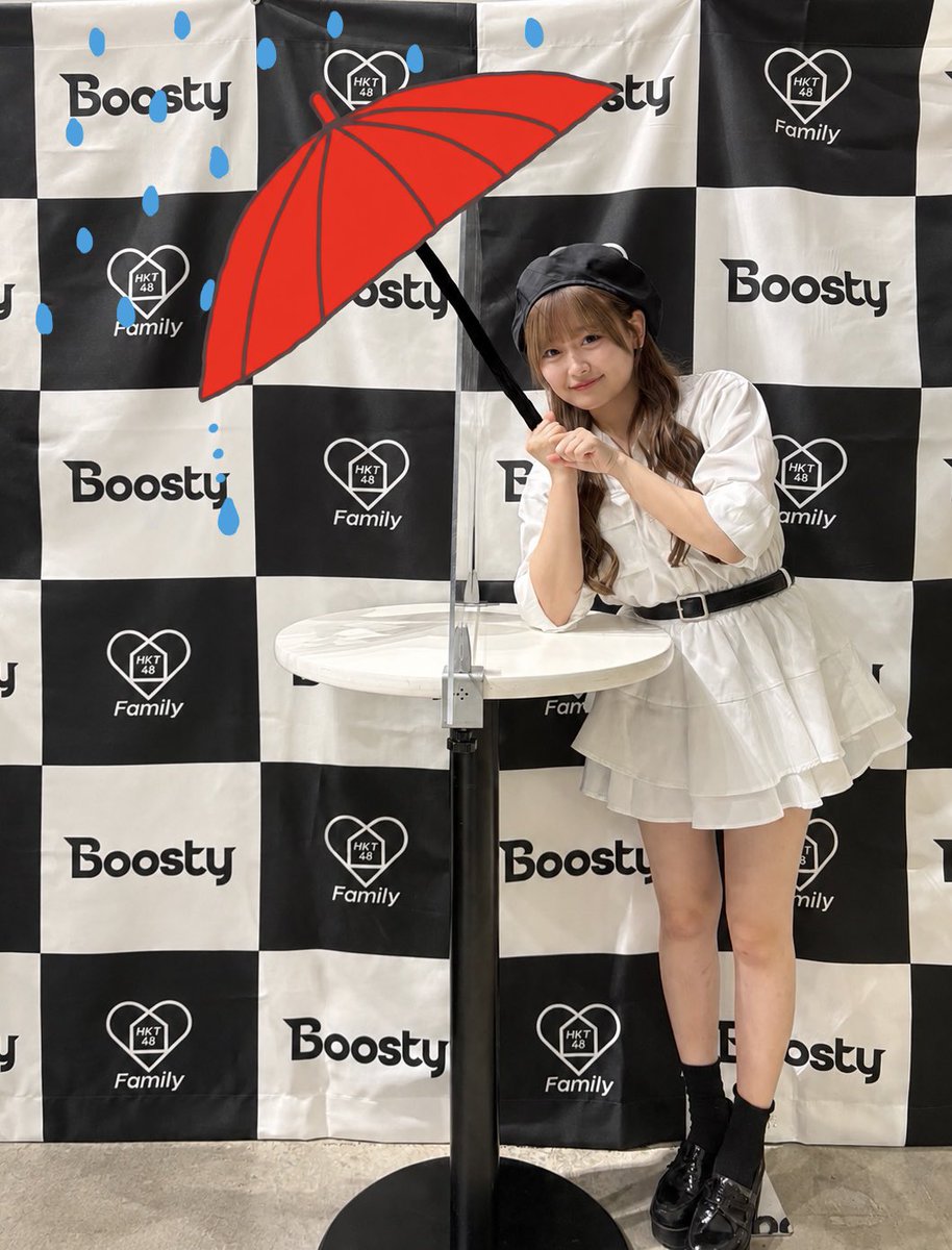chisa_0722's tweet photo. 真っ赤なアンブレラ持たせた☂️
いぶきの卒業寂しくて空も泣いてるよ🌧️

#石橋颯
#Boostyファンまつり2026 https://t.co/sW48fjGxup