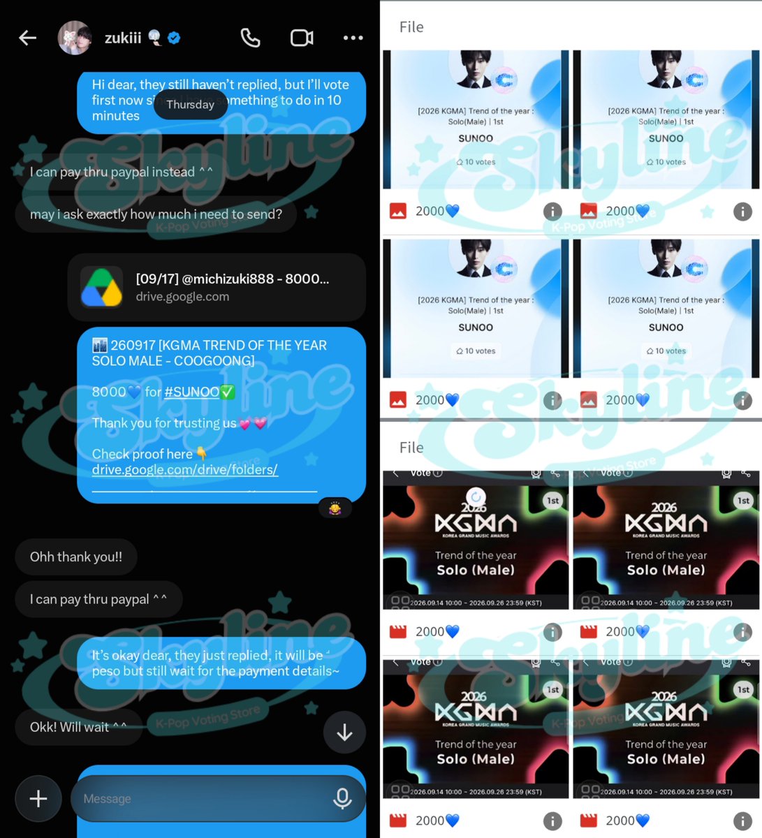 skylinevote's tweet photo. Thank you @michizuki888 💓 for purchase Coogoong blue heart at skyline🏙️
8000💙 for #SUNOO
2026 KGMA | Trend of The Year Solo-Male✅
#skylineproofs https://t.co/kUOWx2ZBRn