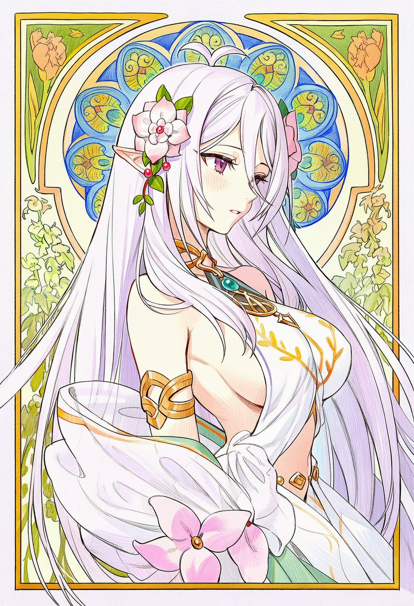 waifu89743's tweet photo. アール・ヌーヴォースタイルの大人コッコロ

#プリコネR #コッコロ #프리코네R https://t.co/helX10idjV