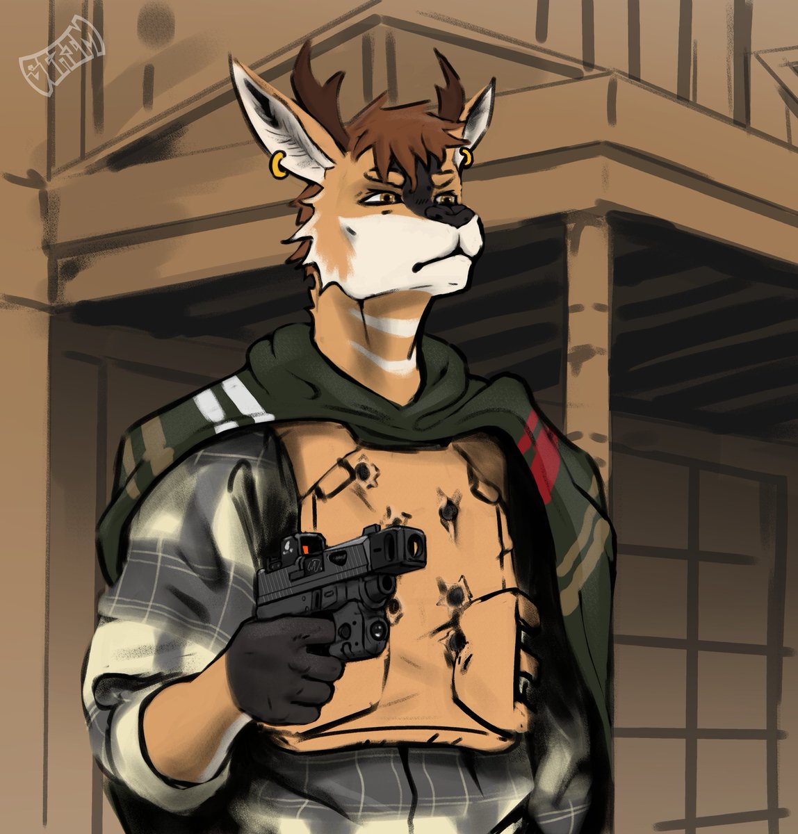 ScrimSuperior's tweet photo. A Fistful of Pronghorn [ART]

Comm for @Ark_T0ast_ https://t.co/XsUWjae1a6
