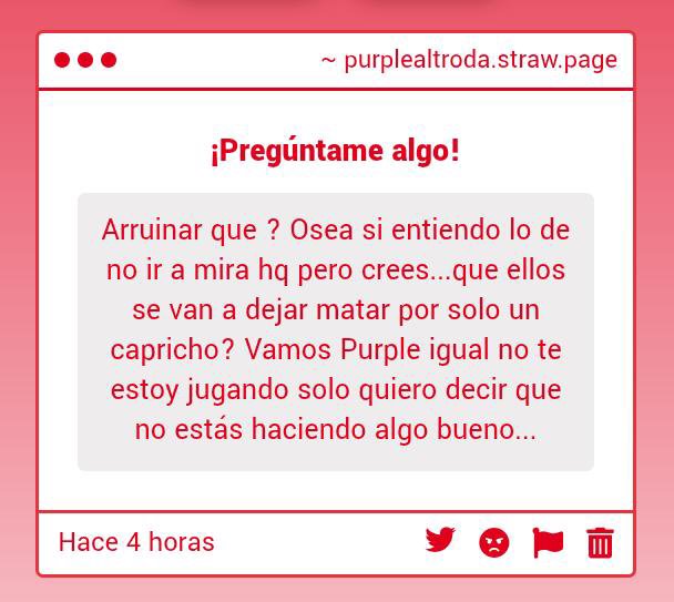 PurpleAltRoda's tweet photo. Sé perfectamente lo que hago...no intento hacer algo bueno, intento evitar algo peor. https://t.co/Mv0iCZoRGx
