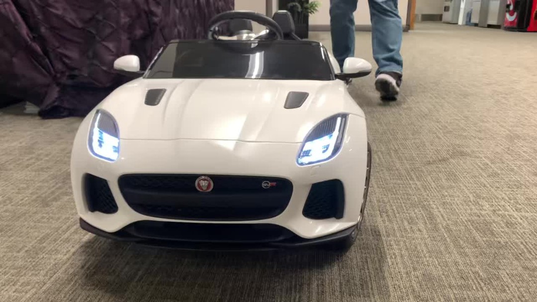 ayca_muratoglu's tweet photo. Fun with this little remote-controlled Jaguar F-TYPE at the LeithCars. com offices today. Jaguar Raleigh donated it for a charity auction benefiting the Leukemia &amp; Lymphoma Society. https://t.co/9vxrjdBi21