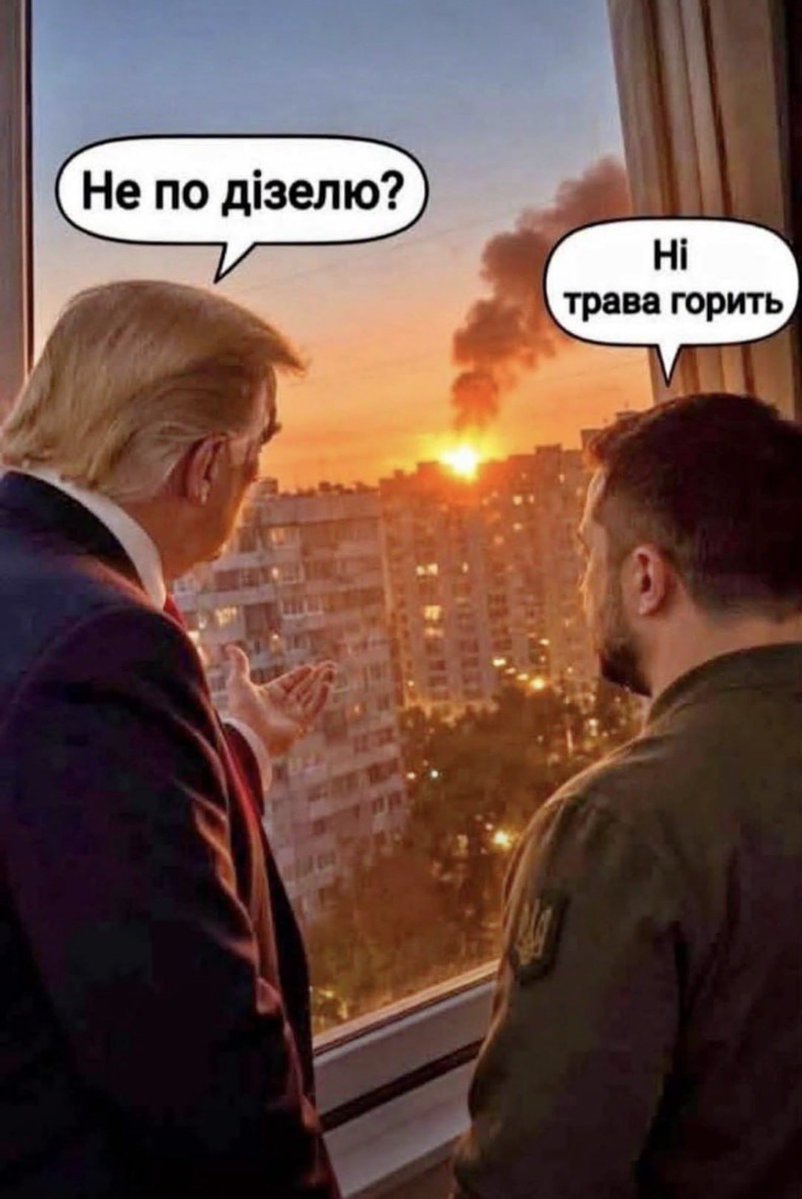 Pashabulba's tweet photo. @SovereignMindsX Why you cry? It’s just a grass fire. There is no war, it’s just a special operation. https://t.co/FcsFfysmEx