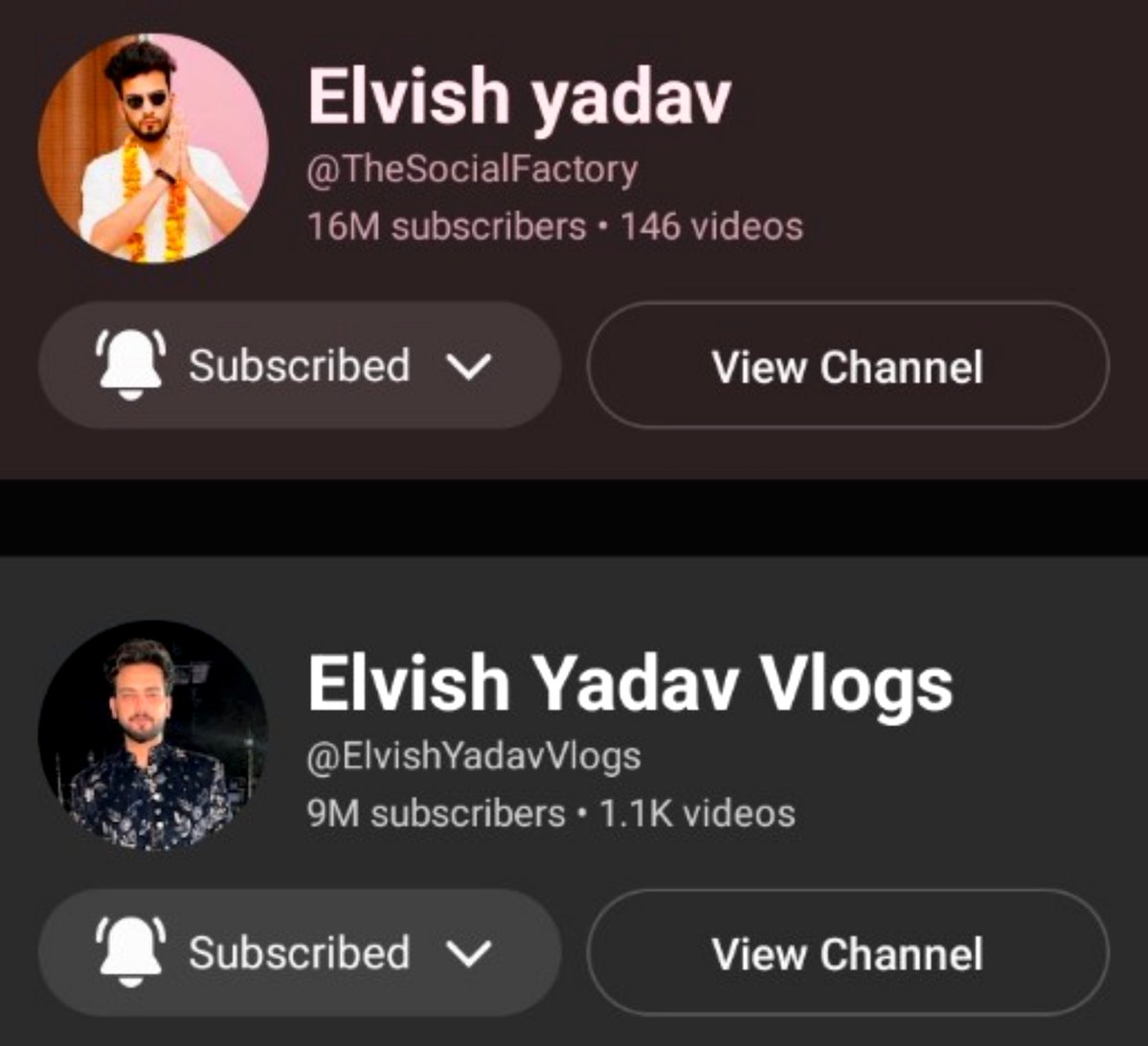 elvRish's tweet photo. @ElvishYadav Congratulations Bhai 🚀🔥
16Million on - Elvish Yadav
9Million on - Elvish Yadav Vlogs 
❣️

#ElvishYadav https://t.co/ZtkZG8MJjV