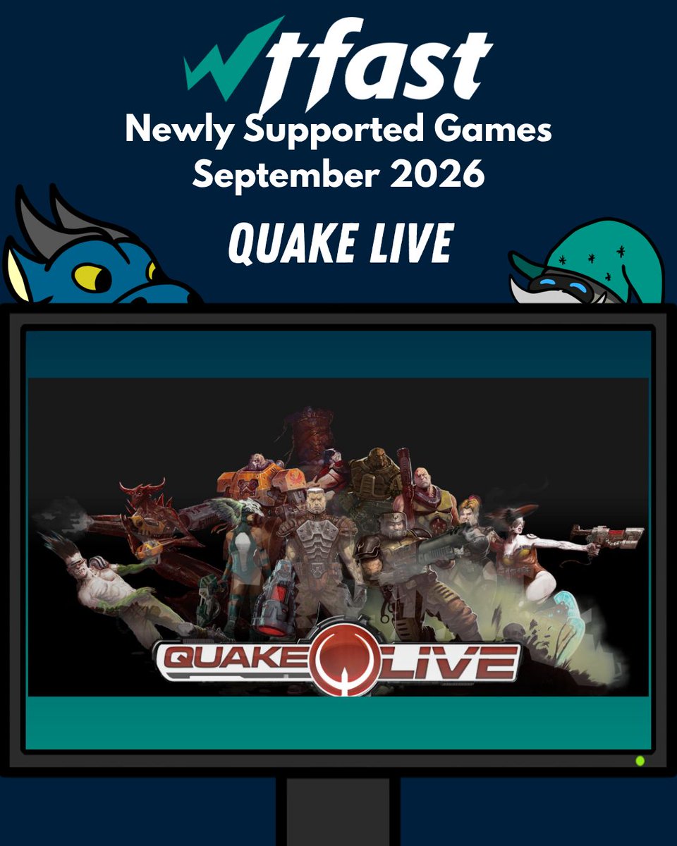 wtfast's tweet photo. 💥 WTFAST supports Quake Live!
Fast movement. Faster reactions. No room for hesitation. ⚡
🔥 Optimize your gaming connection with WTFast
Free Trial - No CC needed
👉️ https://t.co/z8HYTZ4Q6k
#QuakeLive #Quake #WTFAST #Gaming #PCGaming https://t.co/FgJK0fRH0A
