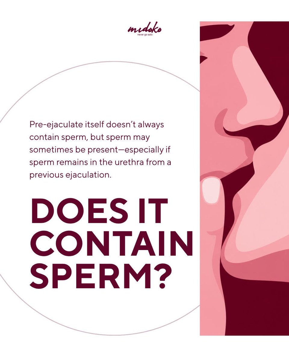 midoko_ph's tweet photo. Can you get pregnant from pre-ejaculate?
#Midoko #NeverGoSolo #MidoTalks #SexEducationPH #PreEjaculate #PregnancyAwareness #ContraceptionPH #SafeIntimacy #ResponsibleIntimacy #CondomsPH #AdultWellnessPH #IntimateWellness #ReproductiveHealthPH #SafeChoices #WellnessEducation https://t.co/lVPHIGrZzE