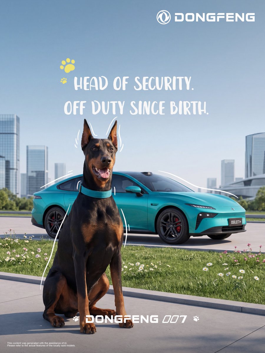 Dongfeng_Motor's tweet photo. Paws up. Let’s roll! 🐾🚗
Life is better with a four-legged best friend by your side on every journey. 🐶✨
Who’s your ultimate road trip buddy? Drop a pic of your furry co-pilot in the replies! 👇
#DONGFENG #DriveYourDreams #PetFriendly https://t.co/KSag5Wf6hp