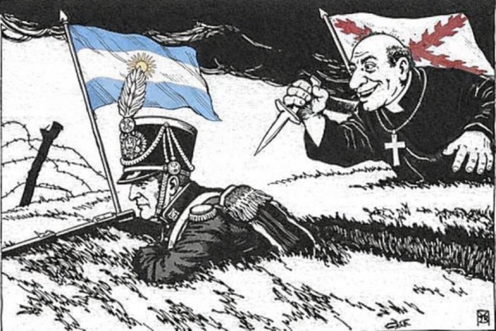 teffyantonelita's tweet photo. Recordatorio de que eramos un pais potencia en America el cual habia cortado relaciones con el vaticano por quitarle el monopolio del registro civil y la educacion a la iglesia catolica...

Pero todo cambio cuando la decada infame decidio volver a entablar relaciones con el vaticano trayendo al peronismo y su doctrina social de la iglesia (justicia social).

Argentina, un pais fundado por la masoneria... y arruinado por el nacionalismo catolico.