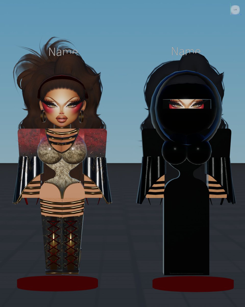 MetalicaRoDrag's tweet photo. Week 2- vers challenge and Haus of sage runway (use assists to make a runway) here's me and Brianna track and my performance outfit
(ik i look stupid in the ninja outfit, please ignore it) https://t.co/664bmt51UZ