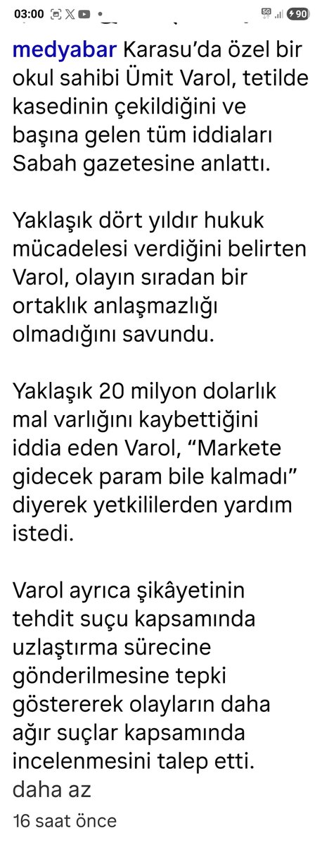 Saime0369's tweet photo. Mallarına çökülen Sakaryalı iş adamı  Ümit Varol
Davayi takip eden Savcisi bile ölmüş veya  öldürülmüş diye düşünüyorum  
https://t.co/Mjv3RZZgc3 https://t.co/EWyDxDVCdN