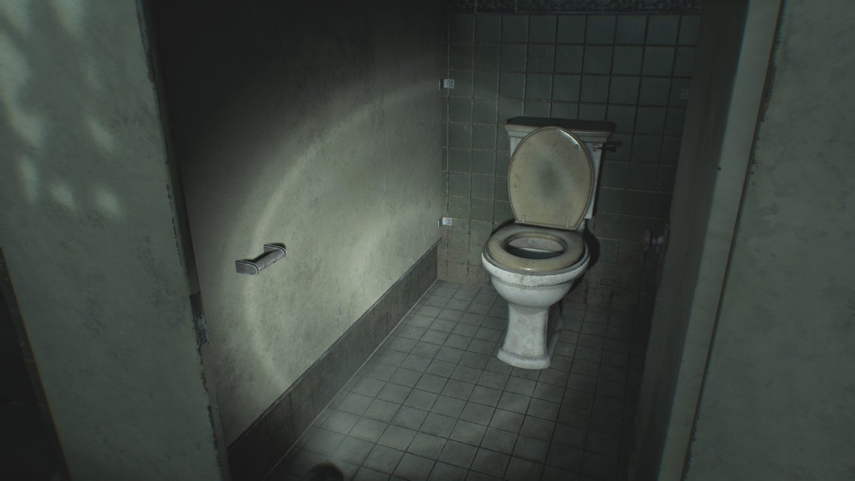 foo_thanks's tweet photo. レンウッドホテルはどのみち廃業になってたと思うんだ

トイレットペーパーの位置が遠くて客に尻を拭かせる気がなさすぎる

#バイオハザード
#バイオハザードレクイエム
#REBHFun https://t.co/xb8XRwc7Cc
