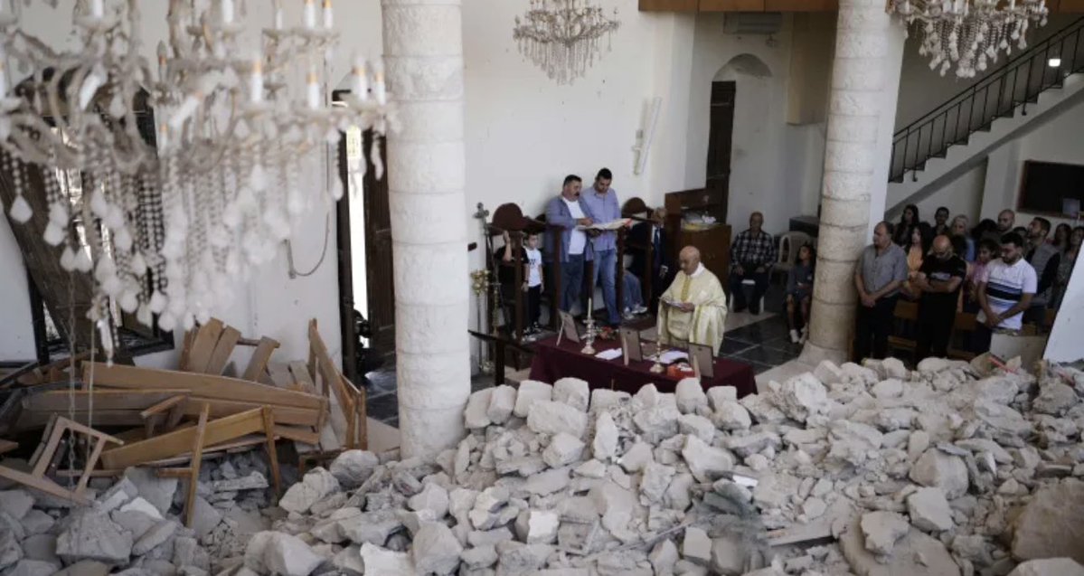 Gogo89880's tweet photo. @CUFI foto / Their desecration and shelling of Christian symbols. https://t.co/hJKhW4CbYc