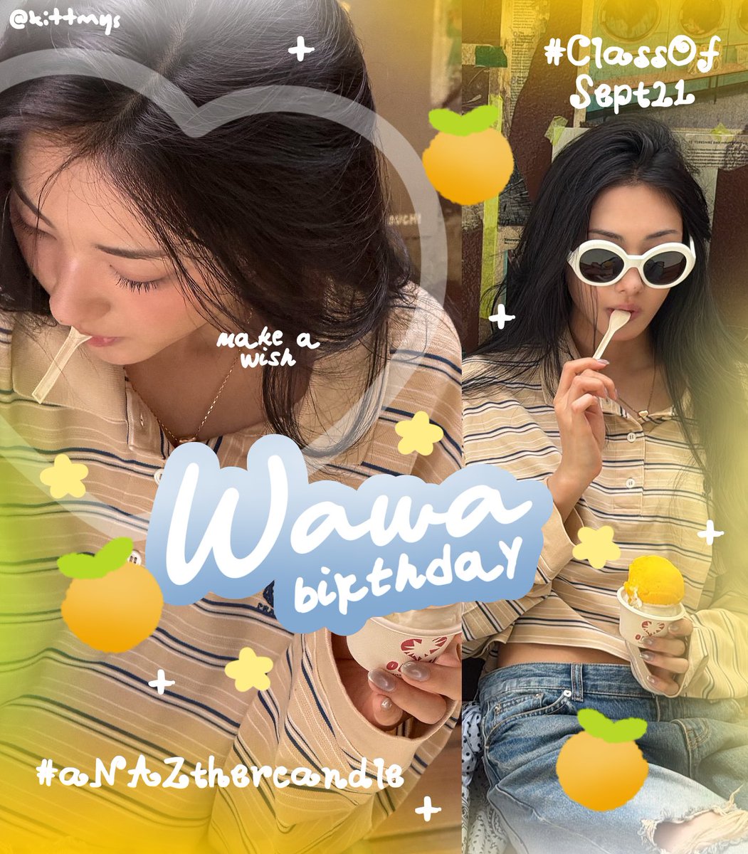 kittmys's tweet photo. help RT thankyou! 🐈‍⬛ 

since today is wawa birthday 🍊 @wawaIostyou #aNAZthercandle #ClassOfSept21 >__< 🎂 to celebrate her day, there's 4 FREE LAYOUT by request

💬 by reply
⭐️ sekarang - 22.00 wib

info &amp; rules ada dibawah #zonauang https://t.co/DVEpaQS2ib