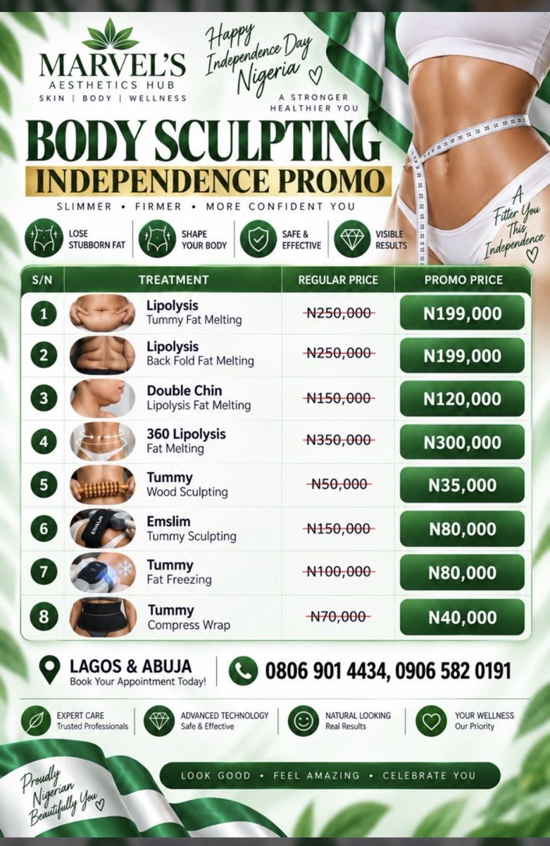 skinbymarvels's tweet photo. Body Sculpting Independence Promo. https://t.co/Bf6ZzUTb7J