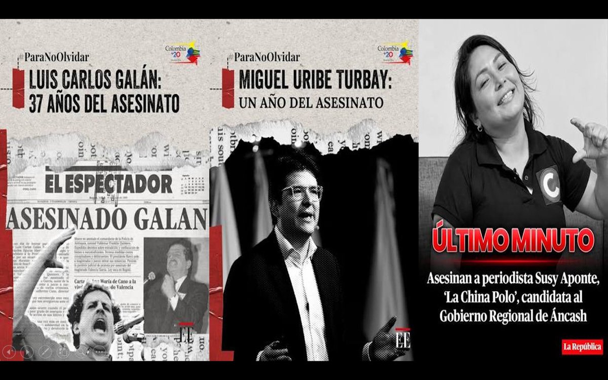 omneco's tweet photo. Ayer ocurrió un asesinato a una candidata a gobernador regional en Ancash y no siento una clase política ni sociedad Peruana que reclama investigación ni justicia, peor expresa su indignación, salvo pocas voces
Que hay detrás?
Ha sido un asesinato frente a centenares de personas y cámaras con transmisión en vivo.
Estamos ya en niveles de Colombia de Pablo Escobar? de México y sus carteles?, no esperemos un "Tarata" para recién expresarnos y reclamar seguridad.