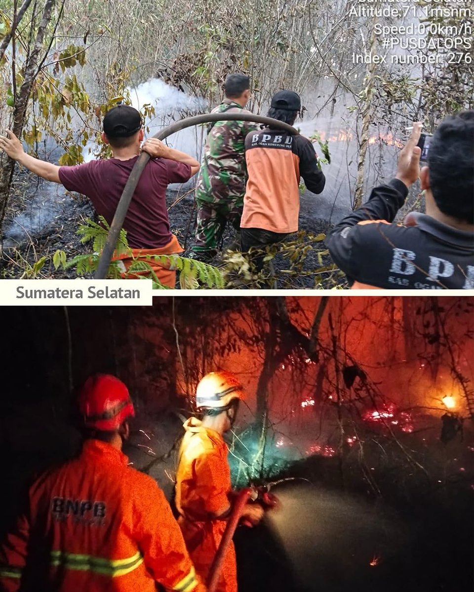 EnzyLali's tweet photo. setiap selang yang diarahkan ke titik api adalah bagian dari perjuangan mengendalikan karhutla. Dari darat sampai udara, berbagai upaya dilakukan agar kebakaran tidak semakin meluas. #SinergiPadamkanKarhutla #OperasiBNPB #IndonesiaLevelUp https://t.co/aJ6RyW6kBT