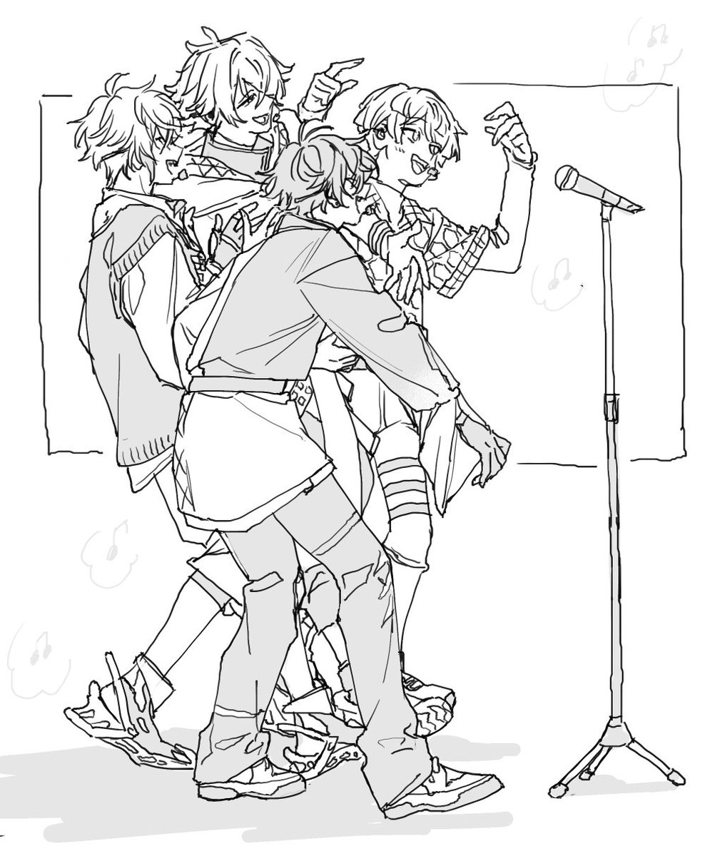 taishi_fa's tweet photo. 最近描いた4人集合絵 https://t.co/n2u01fuA91