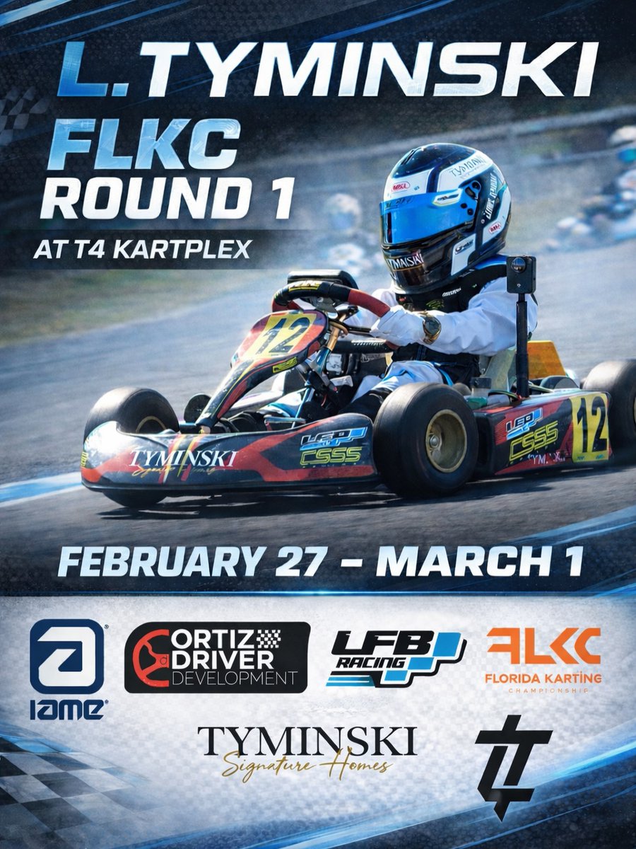 wuukaoh1983's tweet photo. New season. New goals. Same mindset. Round 1 of the Florida Karting Championship. Let’s chase lap times! https://t.co/oGm0PSG1ko