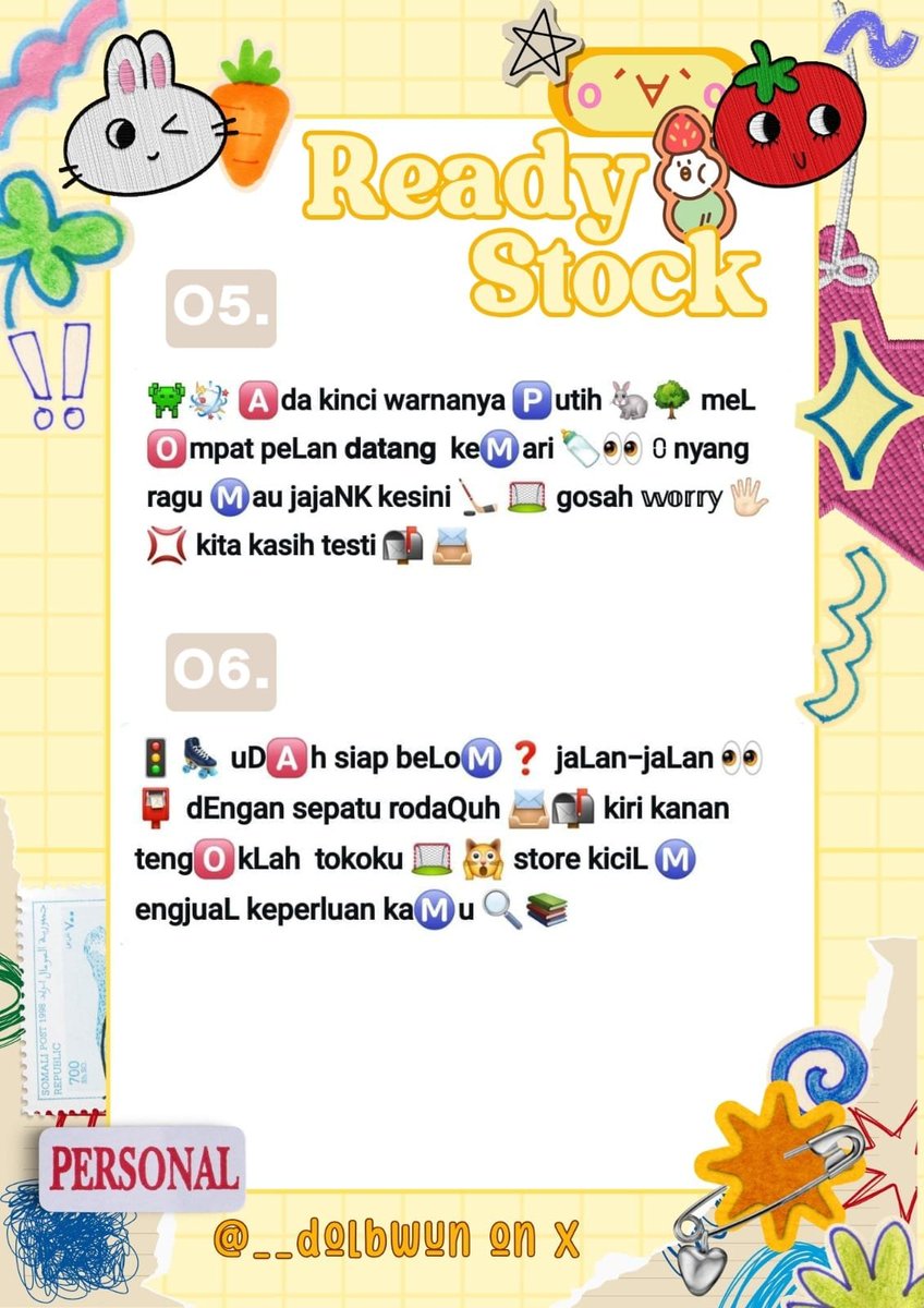 __dolbwun's tweet photo. ㅤㅤ
💭 haYiii all 👋🏻 help rt? gomawo ₍ᐢ. .ᐢ₎
ㅤㅤㅤ
sniff🐰🥕 upi bawa 6 🥣 wording rs
nih siap take 🛒 this tiⓂ️e for bio x
needs iaa 🌞⛳️ PRICE : 3.5OO/each
📮 u can take this by dm or tele ★🔍
#bealanja
ㅤㅤ https://t.co/MGTiFppuxe