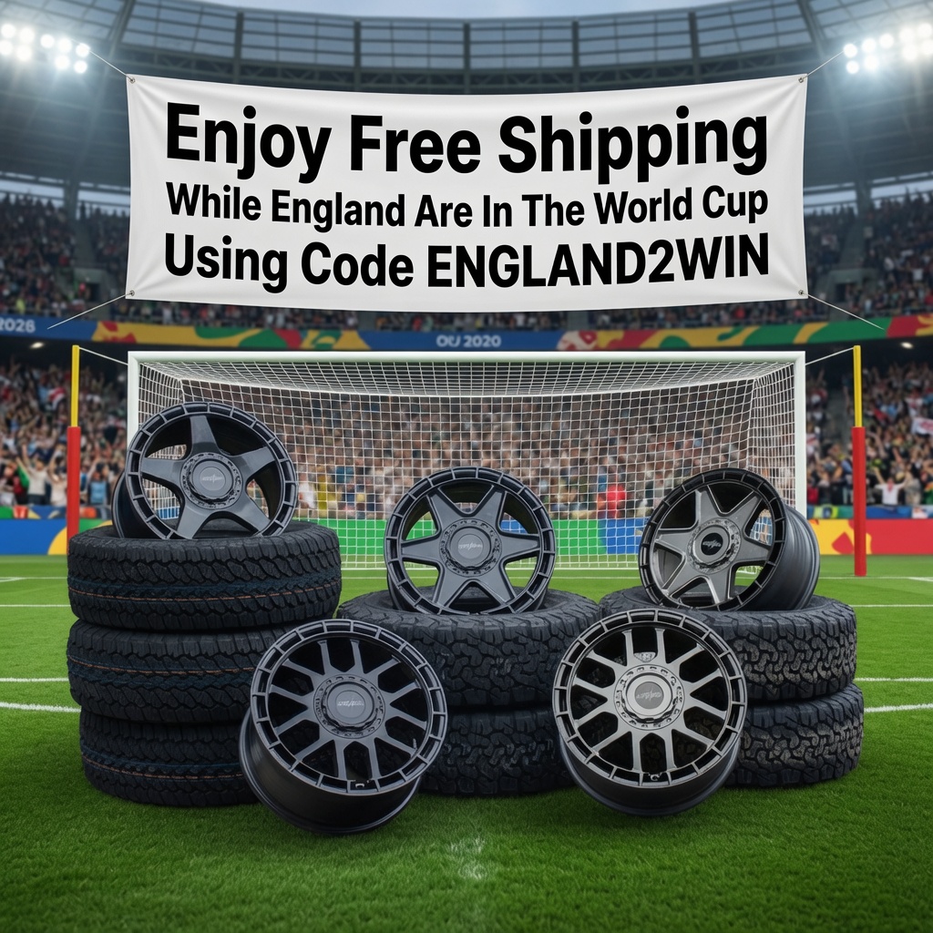 BeckyBridgen's tweet photo. Wolfrace Explorer Shop: Free shipping while England are in the World Cup with code “ENGLAND2WIN”. Give your van a tough Swamper look with our full Explorer range of off-road wheels and ready-to-fit wheel and tyre packages, tailored to your vehicle. https://t.co/UuWcW8Z0uh