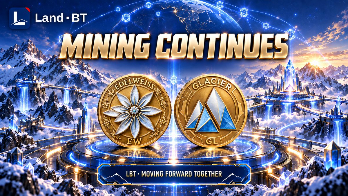 LAND_BT's tweet photo. ⛏️ MINING CONTINUES.

EW &amp; GL keep powering the LBT ecosystem with continuous compute and a connected digital network.

From the Alps to the world: keep building, keep mining, keep moving forward together. ❄️⚡

#LandBT #LBT #ALPS #EW #GL #Web3 https://t.co/xp04vvWwRc