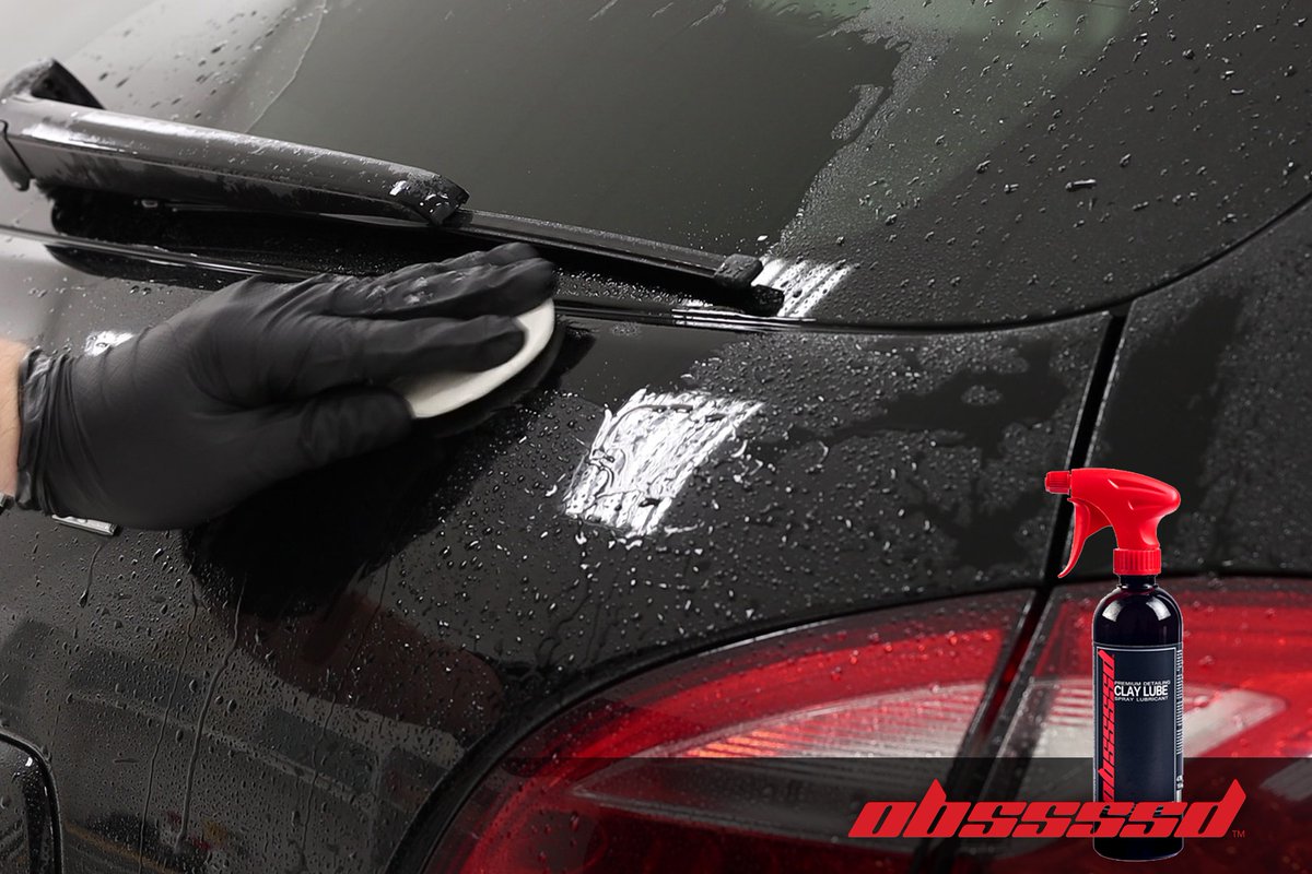 Zera333's tweet photo. OBSSSSD Clay Lube provides exceptional lubrication for detailing clay bars, reducing marring and smudges while safely decontaminating paint, glass, metal, and chrome. https://t.co/H3waFFWmJC