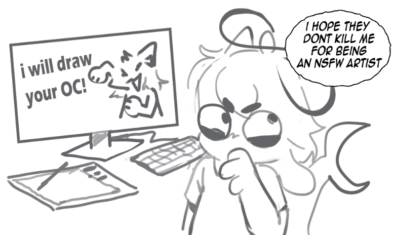 FunfettieNSFW's tweet photo. like, am i allowed in????? #furryart https://t.co/gPPsCJEZrC