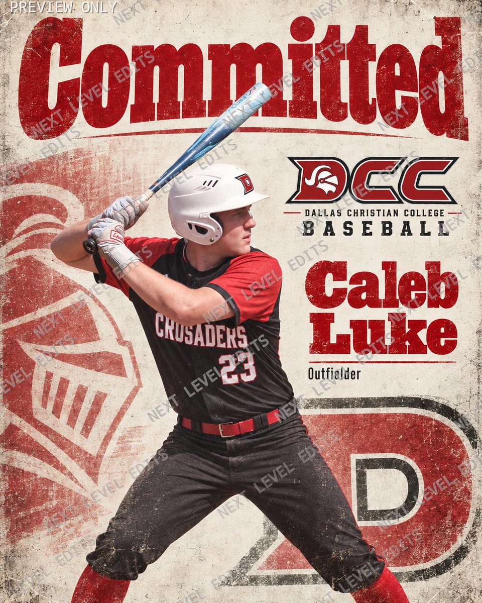 lukecaleb28's tweet photo. I am Blessed by the Lord to announce my commitment to Dallas Christian College. I thank my friends, family and coaches who made this possible. Thank you Coach Urias @Kyleu1 for the opportunity.
@DCCBaseball2010
@PatsBaseballTX 
@CoachPeacock26 
@dalrob16
@CGeorge1M https://t.co/5VMoyGW2te
