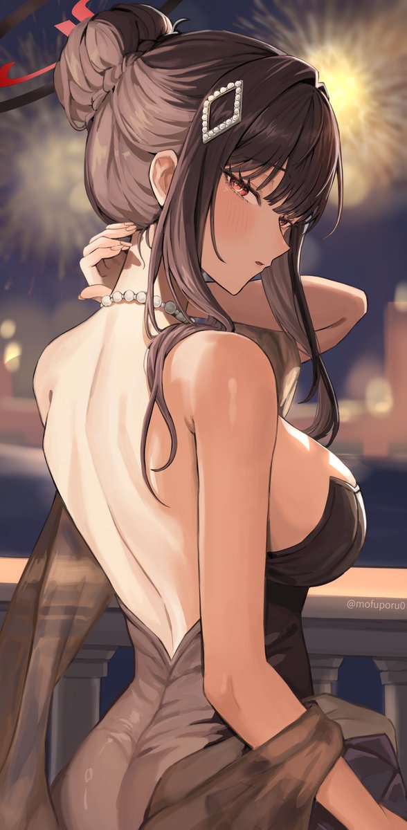 mofuporu0's tweet photo. ドレスリオ🖤
#ブルアカ #BlueArchive #調月リオ https://t.co/B8MmfqMzk9