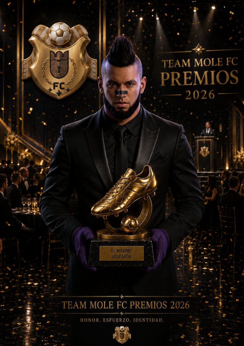 TeamMoleFC's tweet photo. ⚽ BOTA DE ORO

Los goles hablan por sí solos.

Con una temporada llena de goles, IPUE se lleva oficialmente la Bota de Oro 2026. 🥇

El goleador del Mole. 🐐⚽

One Club. One Identity. https://t.co/1UI3I6HsrP