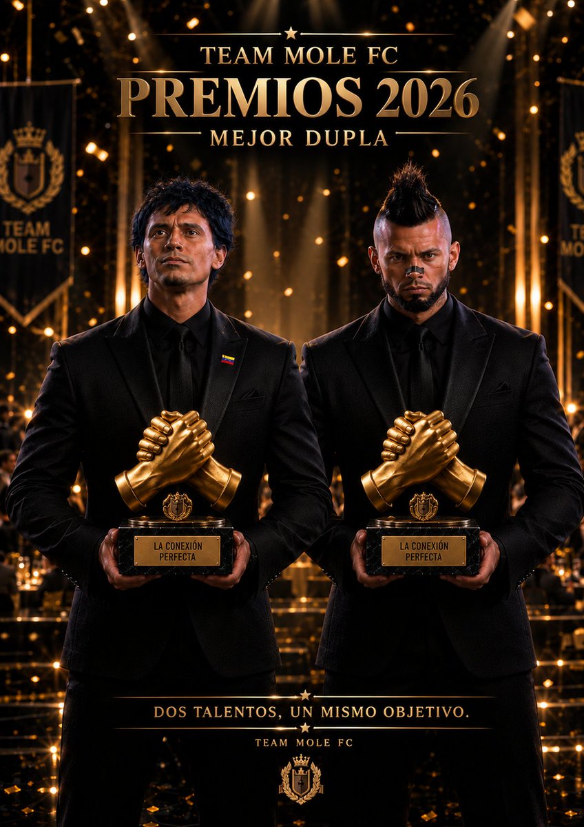TeamMoleFC's tweet photo. 🤝 MEJOR DUPLA

Cuando uno aparece, el otro ya está ahí.

🏆 IPUE &amp; LUIS son los ganadores de Mejor Dupla 2026.

Goles 🤝 Asistencias
Mole 🤝 Mole
Una dupla que hizo daño toda la temporada. 💜

One Club. One Identity. https://t.co/Docb386uZ5