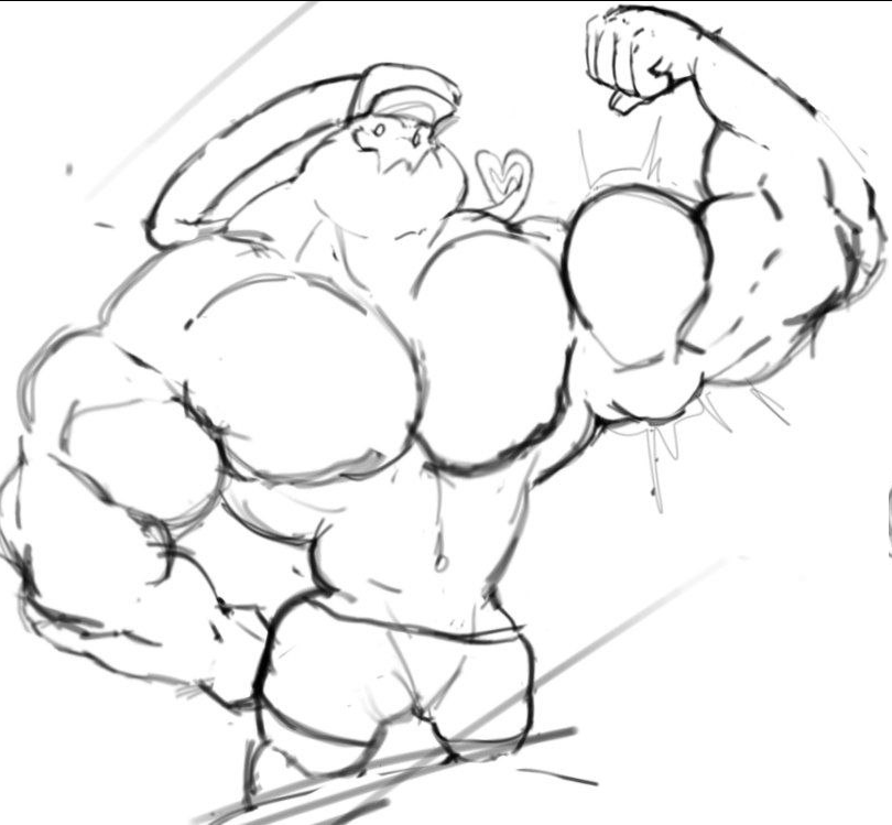 Zuffie_'s tweet photo. oh yeah uhhhhhh happy biceptember have an old drawing I still really like and should finish https://t.co/yMh9xlNLUb