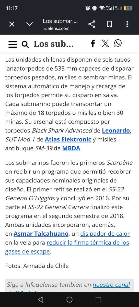 ArayaOctav's tweet photo. Los submarinos chilenos recibieron primer programa MLU del mundo llevando sus capacidades roginales de diseño se recorrió tuberías, motores, casco, lastre entre otros ITEMS. https://t.co/qBJmrjuZoo
