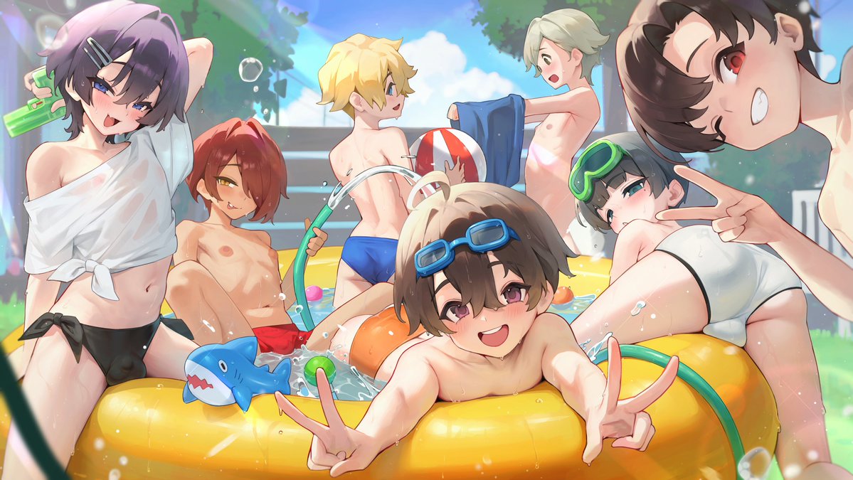 whitelamp_haku's tweet photo. プールタイム🌊✨ https://t.co/PBfCMP9vXY