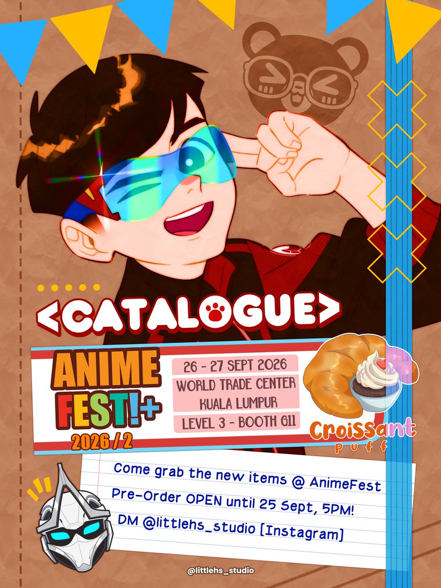 ryqfaeh's tweet photo. [ CATALOGUE ] ANIMEFEST+ 2026/2 — 🐻🍩🍓
📆 26-27 September 2026

Save the date and enjoy your weekend! ~ 🙆🏻‍♀️🎉

NOTED : The current stocks are limited and will not be reprinted unless, it's a high-demand or for a pre-order unit (only).

Pt. 1/2

#animefestplus #comicfiesta #WTCKL https://t.co/EcHwxfr9SC